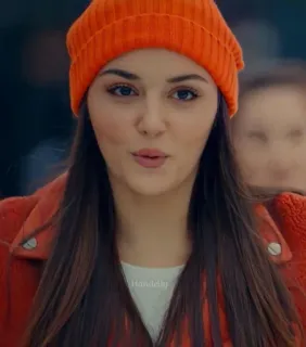 😍 97127d4d Hande Er woman, portrait, fashion, beauty, headshot, hat, model telegram sticker