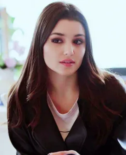 👀 a06a7018 woman, portrait, brunette, long hair, beauty, fashion telegram sticker