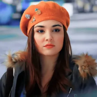 🧚‍♀ ecc0225d woman, portrait, beret, fashion, person, young, model telegram sticker