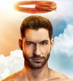 🐍 85f3873a Lucifer Luzifer, Teufel, Engel, Schlangenkranz telegram sticker