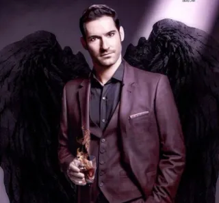 🥃 9f874595 Lucifer Luzifer, Flügel, Teufel, Engel telegram sticker