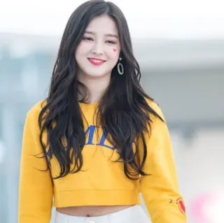 🧚‍♀ 3bf54118 Nancy k팝, 가수, 여자, 연예인, 하트, 얼굴 telegram sticker