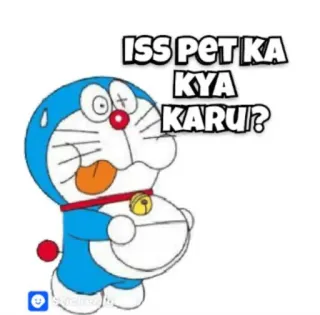 😂 78999a53 Doraemon ISS PET KA KYA KARU? Doraemon, Anime, Cartone animato, Divertente, Domanda, Espressione whatsapp sticker