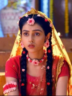 🙄 79bd666e MALLIKA.CLUB donna, ritratto, gioielli, indiana, tradizionale telegram sticker