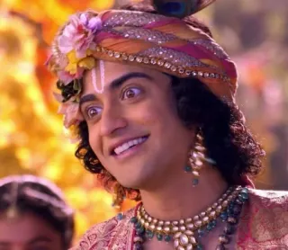 😁 bffcd440 Krishna Krishna, Divinità indù, Cultura indiana, Religione, Spirituale, Dio telegram sticker