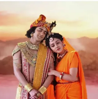 👫 f8d64935 Radha Krishna Induismo, Radha, Krishna, Divinità indù, Religione, Spirituale telegram sticker