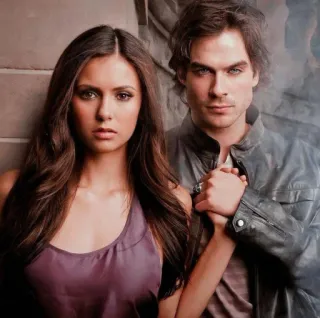 🤩 021d907e Elena Gilbert The Vampire Diaries 뱀파이어, TV, 초자연, 드라마, 로맨스 whatsapp sticker