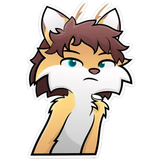 😡 06ecba23 fuchs, furry, tier, comic, figur telegram sticker