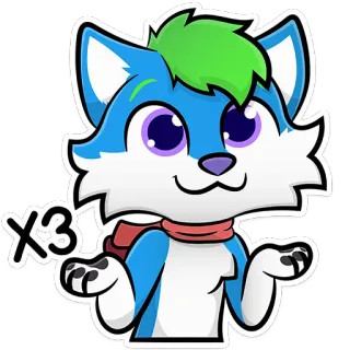 🤷‍♂️ f2b1c4d8 x3 Tier, Cartoon, Kawaii, Süß, Fell telegram sticker