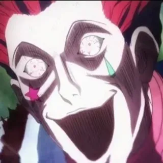 😵 6893316f Hisoka Hunter x Hunter อนิเมะ, ตัวละคร, ฮิโซกะ, Hunter x Hunter, ตัวร้าย, น่าขนลุก, น่ากลัว telegram sticker