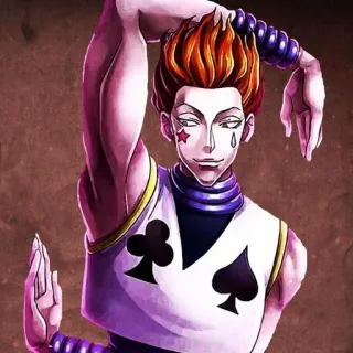 😌 d8edc6ef Hisoka Hunter x Hunter อนิเมะ, มังงะ, ฮิโซกะ, Hunter x Hunter, ตัวตลก, ไพ่, ตัวละคร telegram sticker