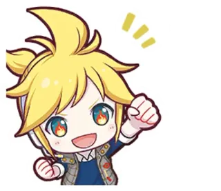 🌟 fb712f97 Kagamine Rin 动漫, 卡通, Vocaloid, 角色, 可爱 telegram sticker