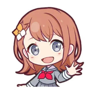 🎤 2db774d7 애니메이션, 치비, 소녀, 귀여운, 카와이, 스티커 telegram sticker