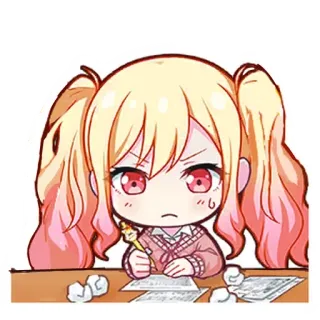 🎤 f756ab2b 애니메이션, 소녀, 그림, 만화, 캐릭터 telegram sticker