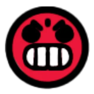 🤬 54402337 怒り, 赤, 激怒, 絵文字, 漫画 telegram sticker