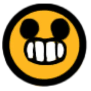 😁 75975a86 絵文字, 笑顔, 顔, 歯 telegram sticker