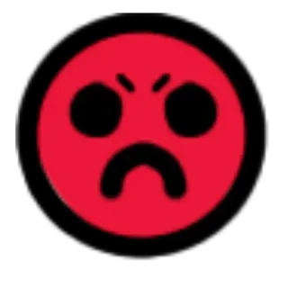 😡 d6db55f7 怒り, 赤, 顔, 絵文字, 気分, イライラ telegram sticker