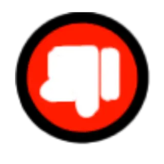 👎 ddf64b95 嫌い, 低評価, ネガティブ, 悪い, 拒否, サムズダウン telegram sticker