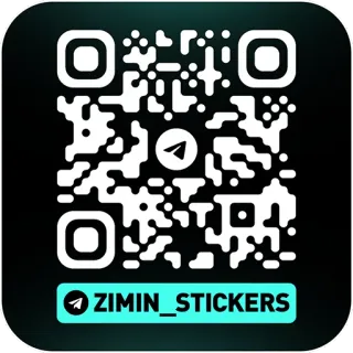 ⭐️ f4d2b793 ZIMIN_STICKERS QR code, Sticker, ZIMIN_STICKERS, Telegram, Réseaux sociaux whatsapp sticker