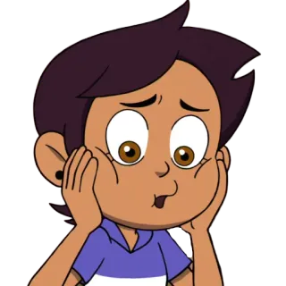 😟 01e53eb0 Luz Noceda The Owl House dibujos animados, Disney, lindo, chica, animado whatsapp sticker
