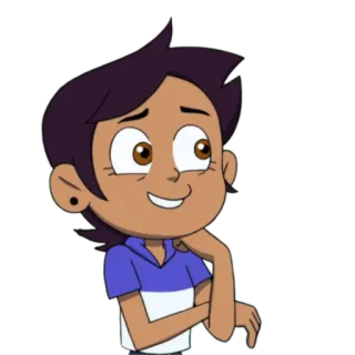 🙂 f50fe156 Luz Noceda The Owl House dibujos animados, animado, Disney, personaje, lindo whatsapp sticker