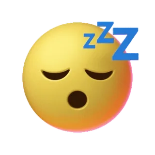 😴 057ed93f emoji, assonnato, zzz, stanco, dormire, faccia telegram sticker