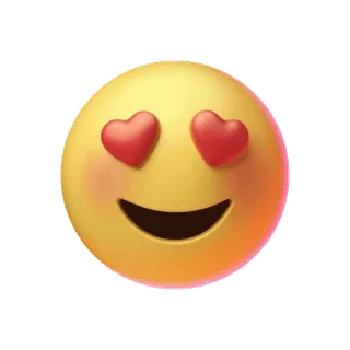 😍 a4645a2e Emoji, Faccina, Amore, Occhi a cuore, Carino, Felice, Affetto telegram sticker