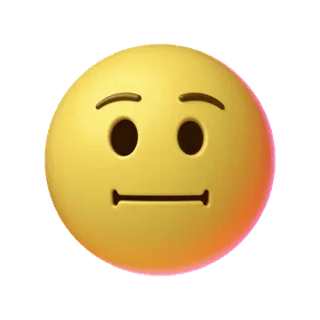 😐 d00317ec Emoji, Faccia, Neutro, Espressione telegram sticker