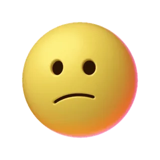 😕 f8279958 emoji, triste, infelice, faccia, giallo telegram sticker