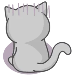 🤪 1a7d042d кот, грустный, животное, милый, стикер telegram sticker