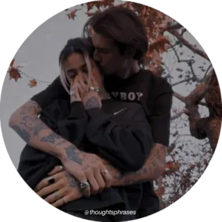 🧺 18f2d2db @thoughtsphrases カップル, 愛, 愛情, 抱擁, 関係 telegram sticker
