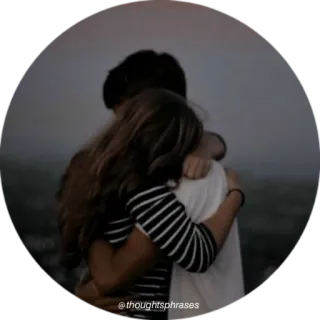 🧺 dea3d5fa @thoughtsphrases カップル, ハグ, 愛, ロマンス, 恋愛, 愛情 telegram sticker