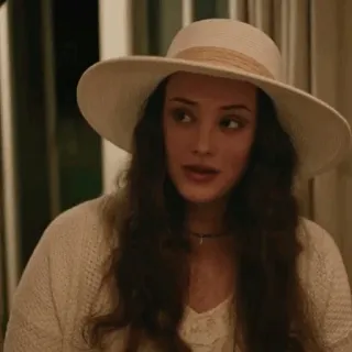 🦋 93252fc4 wanita, topi, potret whatsapp sticker