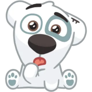 🤨 70ea4ffe anjing, binatang, kartun, lucu, hewan peliharaan telegram sticker