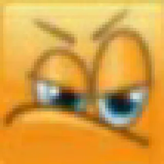 😒 56ba26af 이모지, 화난, 불쾌한, 좌절한, 표정, 얼굴 telegram sticker