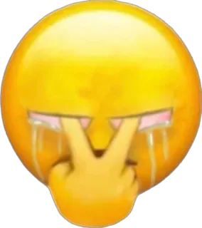 😵 3535f725 Emoji, Gesto ofensivo, Dedo do meio, Chorando, Triste, Expressão telegram sticker