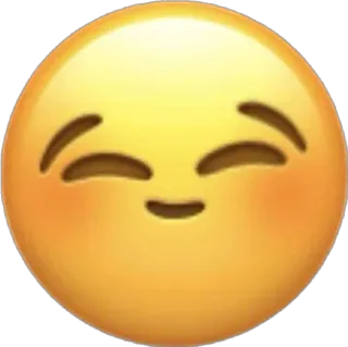 ☺️ 7d29de57 Emoji, Feliz, Sorrindo, Contente, Smiley, Calmo, Radiante telegram sticker