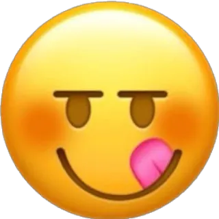 😝 899d9cf9 Emoji, Sorriso irônico, Rosto, Faminto, Astuto, Atrevido, Bobo telegram sticker