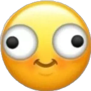 😳 8a476c8f Emoji, Rosto, Olhos esbugalhados, Engraçado, Meme, Expressão telegram sticker