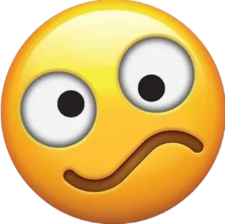 🫳 b96c3585 Emoji, Rosto, Expressão, Confuso, Engraçado, Desenho animado telegram sticker