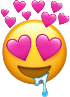 😍 c1ccf766 Emoji, Amor, Corações, Sorriso irônico, Apaixonado telegram sticker