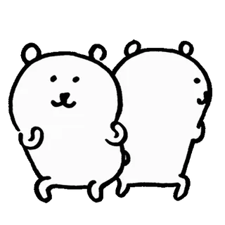 💬 af62fe16 Bär, Cartoon, Niedlich, Tier, Kawaii, Illustration, Sticker telegram sticker