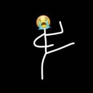 😭 b7ce4d07 막대기 인간, 슬픔, 울음, 감정, 이모티콘 whatsapp sticker