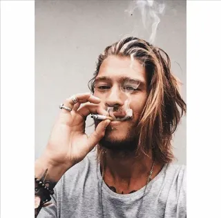 🚬 35061d03 sigaret, roken, man, tabak, verslaving telegram sticker