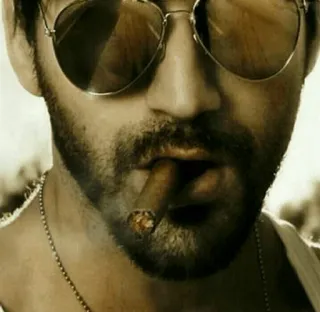 🚬 4a720469 man, sigaar, zonnebril, roken, mannelijk, portret telegram sticker