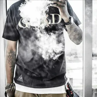 🚬 c4280cff GOLD man, roken, rook, streetwear, goud telegram sticker