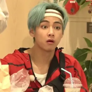 😳 37e9214e V kpop, นักร้อง, bts, ไอดอล, ตกใจ telegram sticker