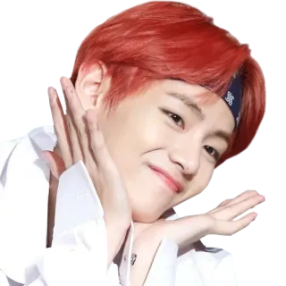 🤗 1b0c3317 V K-Pop, BTS, V, Idol, Koreanischer Pop whatsapp sticker