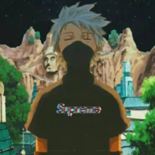 😌 34d2805a Kakashi Naruto Supreme Anime, Kakashi, Naruto, Supreme, Cartoon, Manga, Ninja telegram sticker