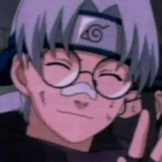 ☺️ 74bb40b7 Kabuto Yakushi Naruto Anime, Ninja, Brille, Medizinisch, Lächelnd, Naruto, Kabuto telegram sticker